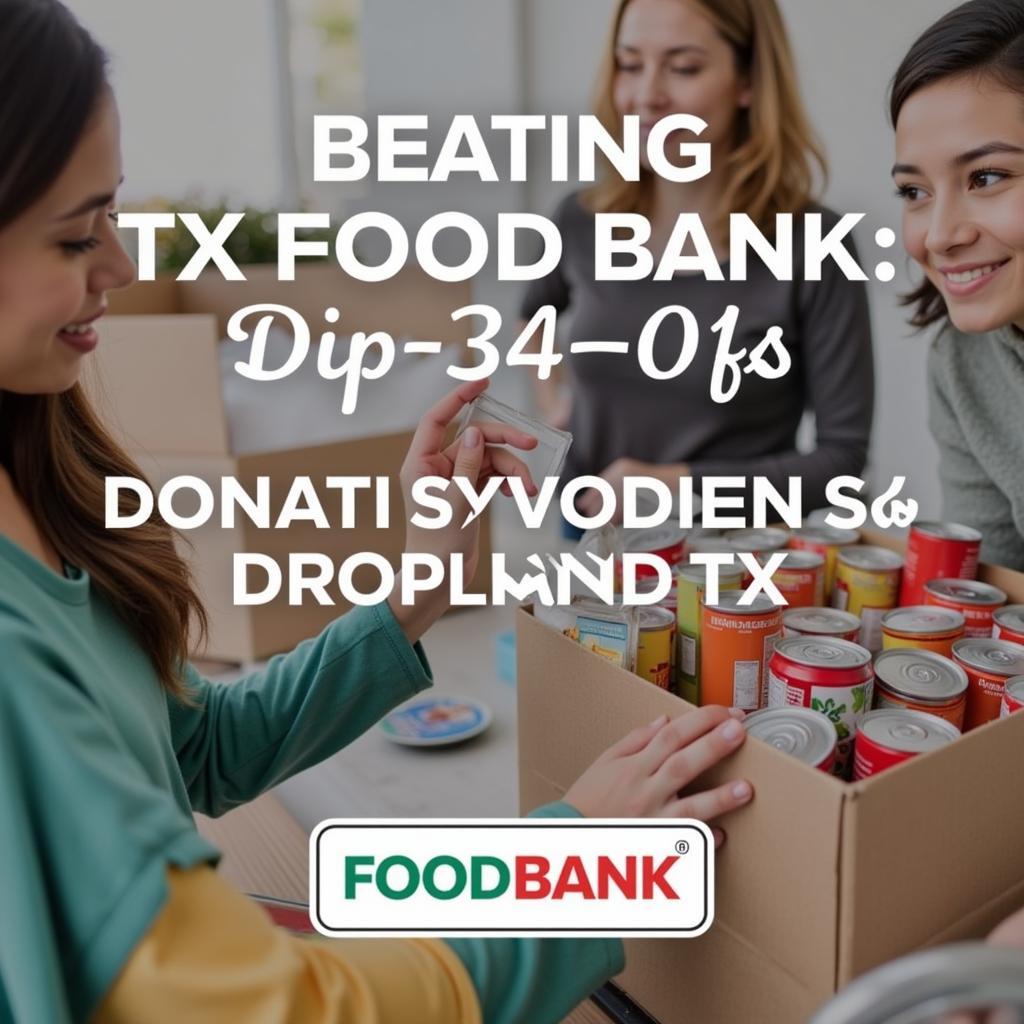 Donating Food at a Garland, TX Food Bank