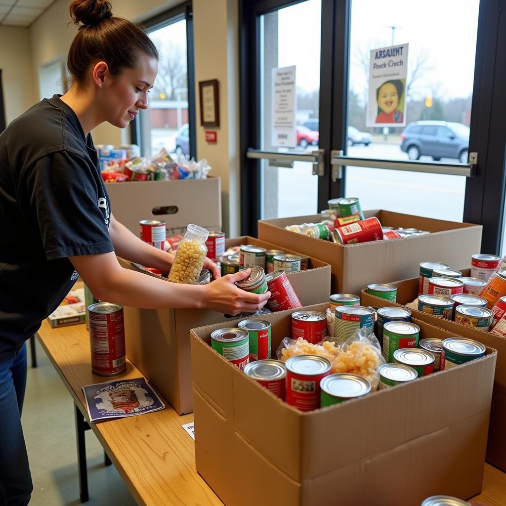 Donating Food at a Van Buren AR Food Bank