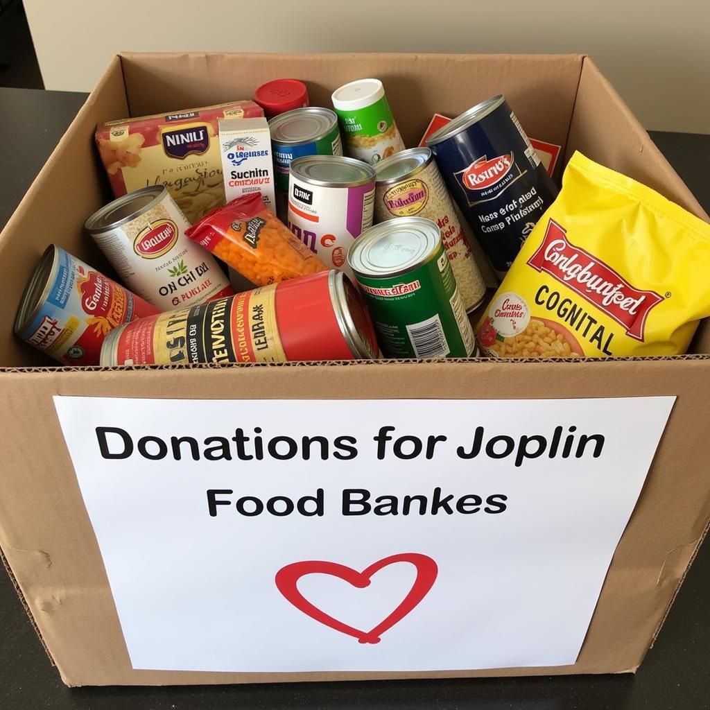 Donating to Joplin Food Banks