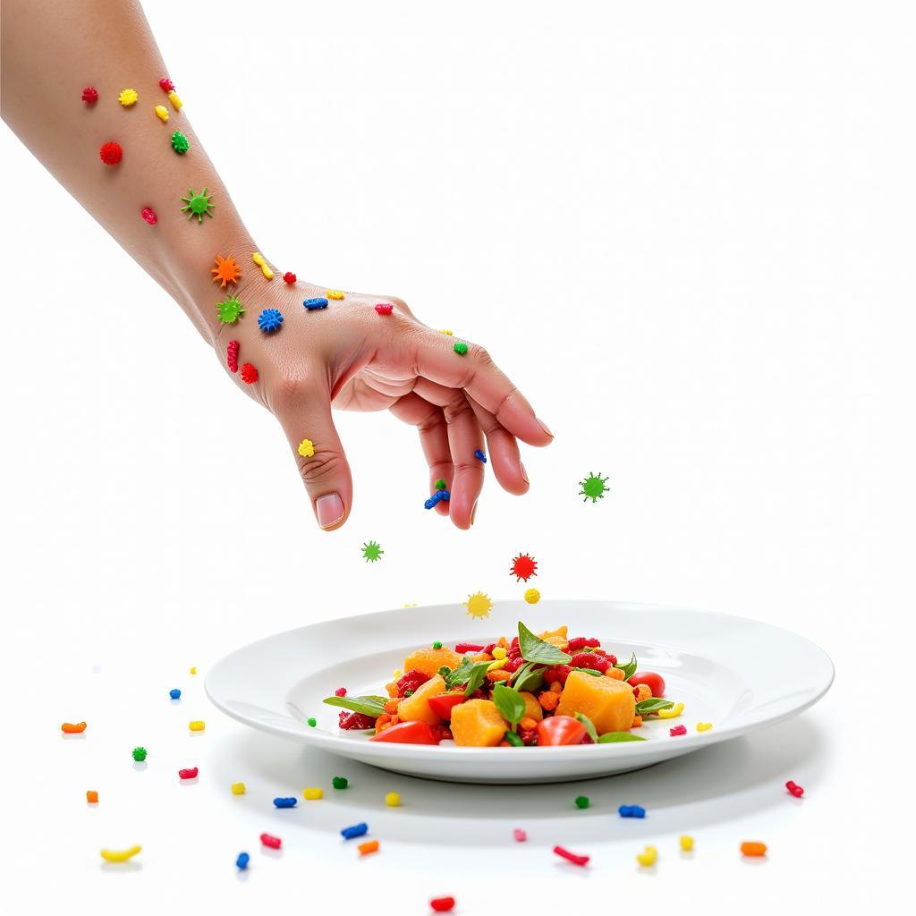 Germs on Hands and Food Contamination