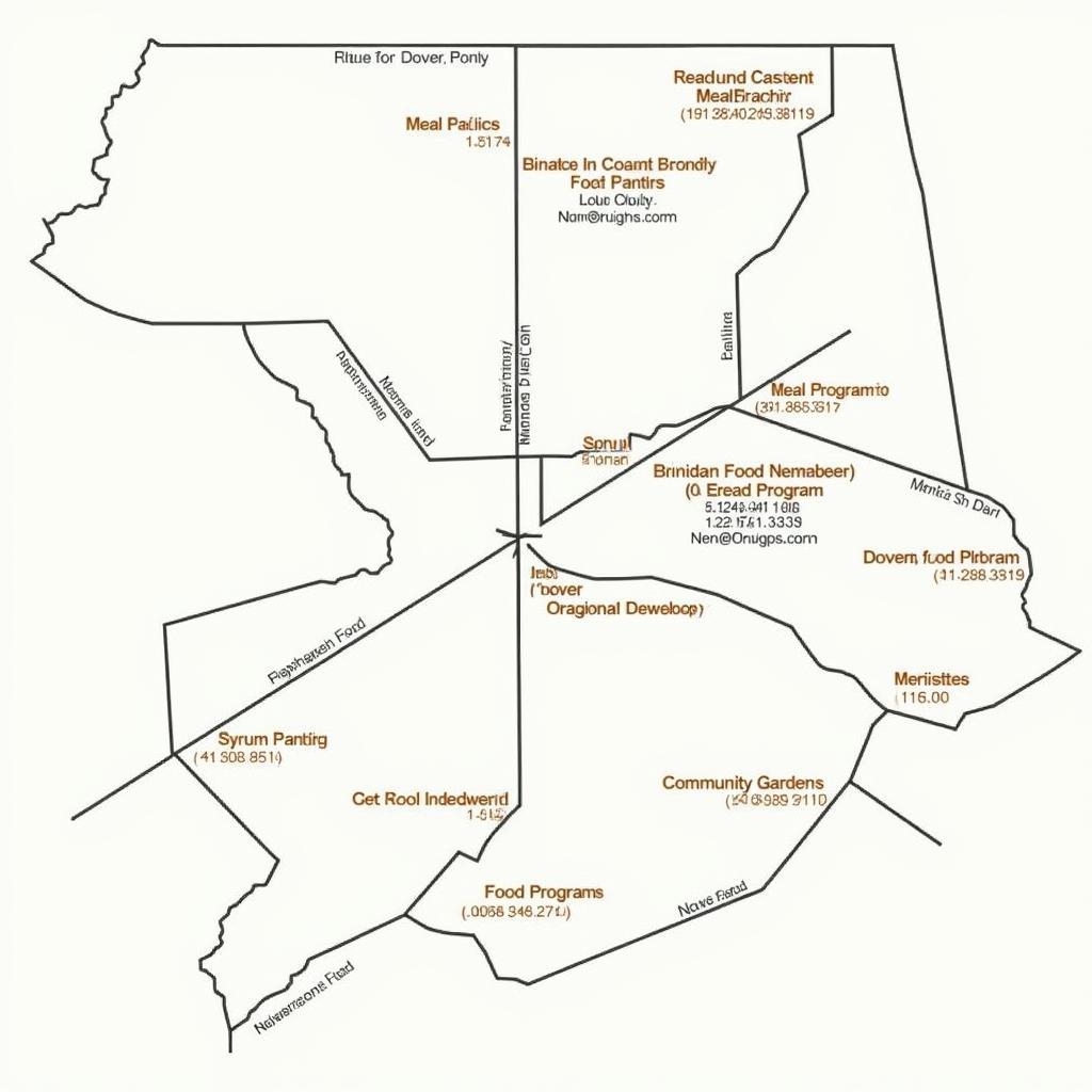 Map of Dover Community Food Resources