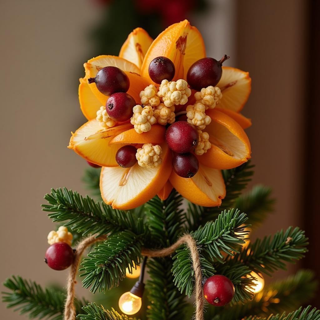 Dried Fruit Christmas Tree Topper