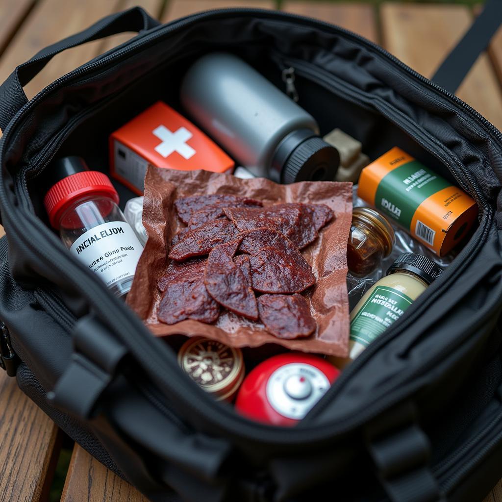 Dried Meat in a Survival Kit