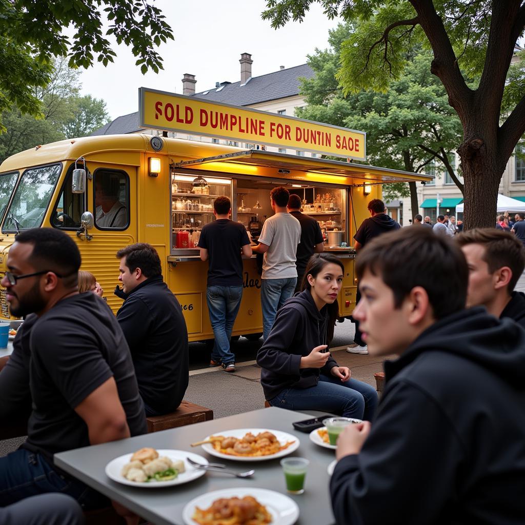 Dumpling Food Truck Atmosphere