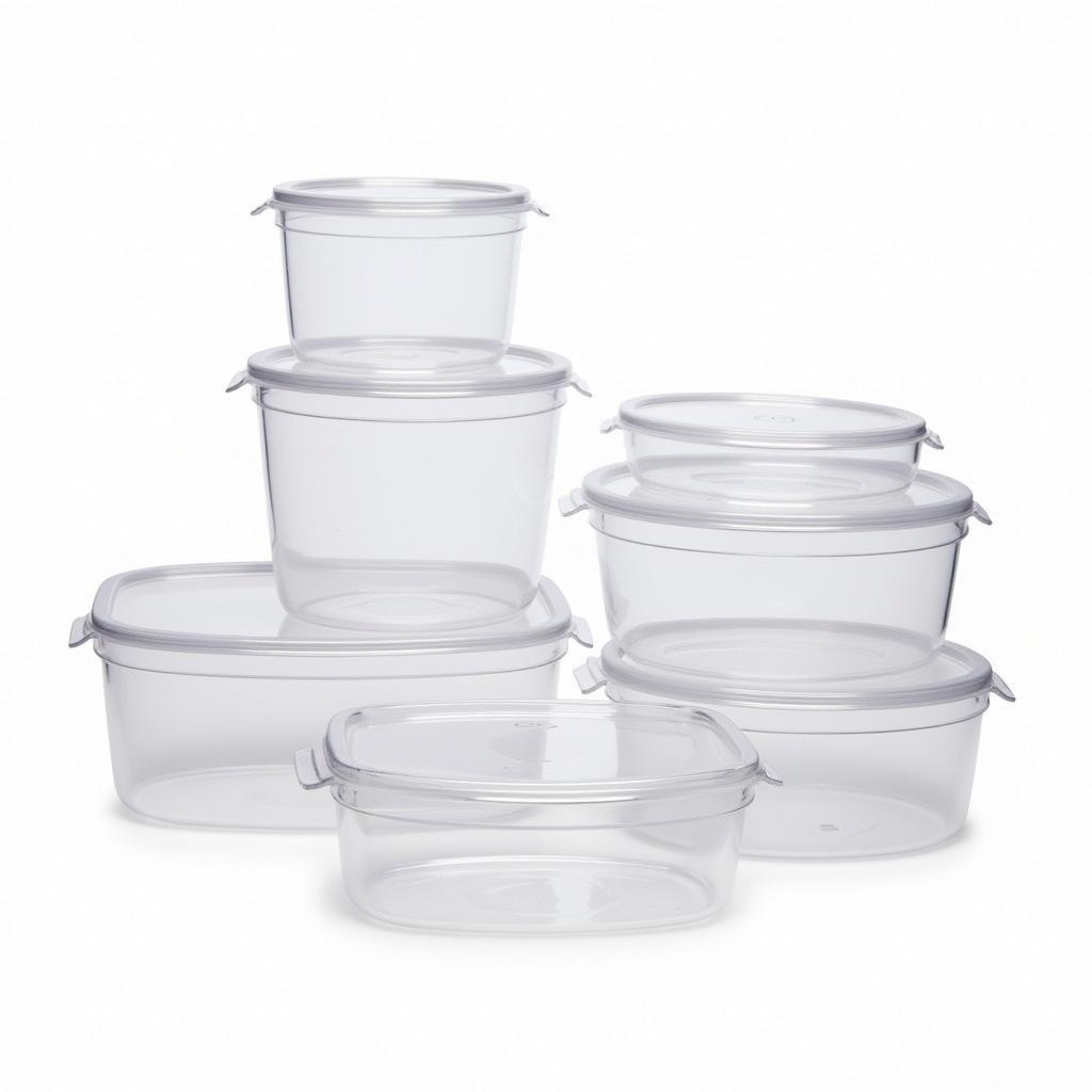 A Set of Durable Commercial Food Storage Containers