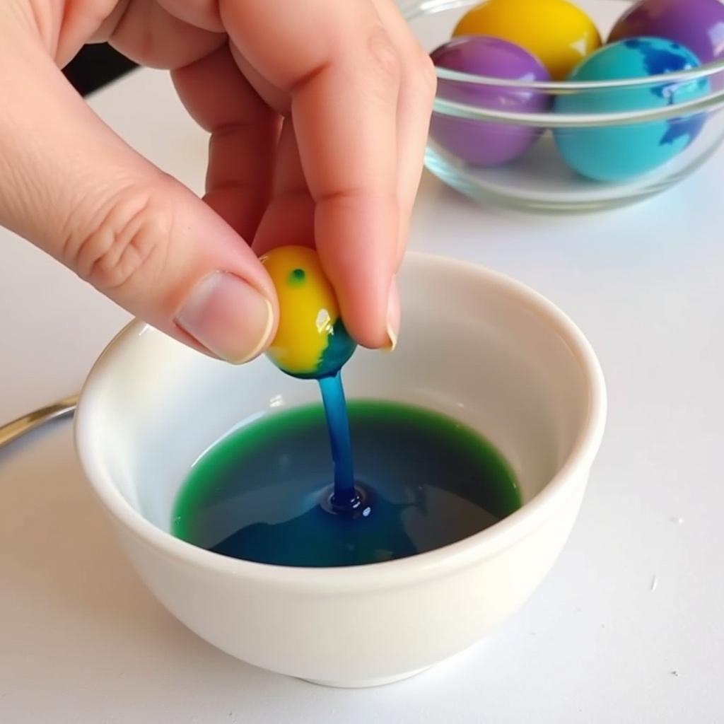 Dyeing Eggs with Gel Food Coloring