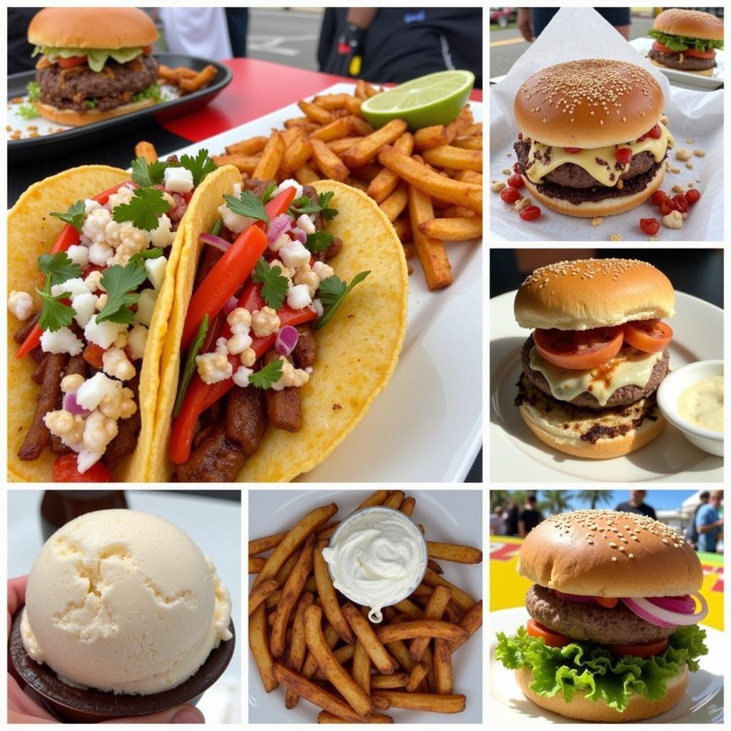 Variety of food at the Easton Food Truck Festival