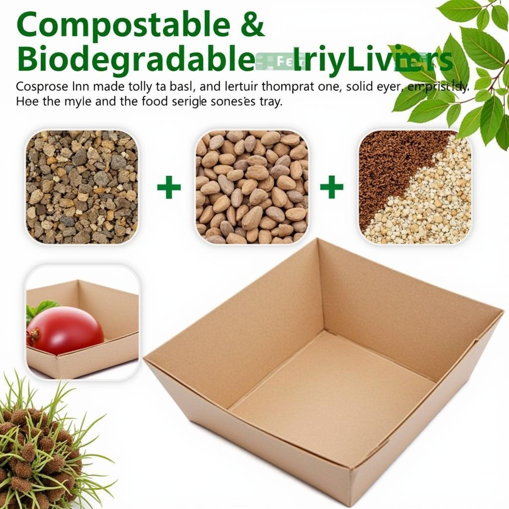 Eco-friendly and sustainable food tray liners