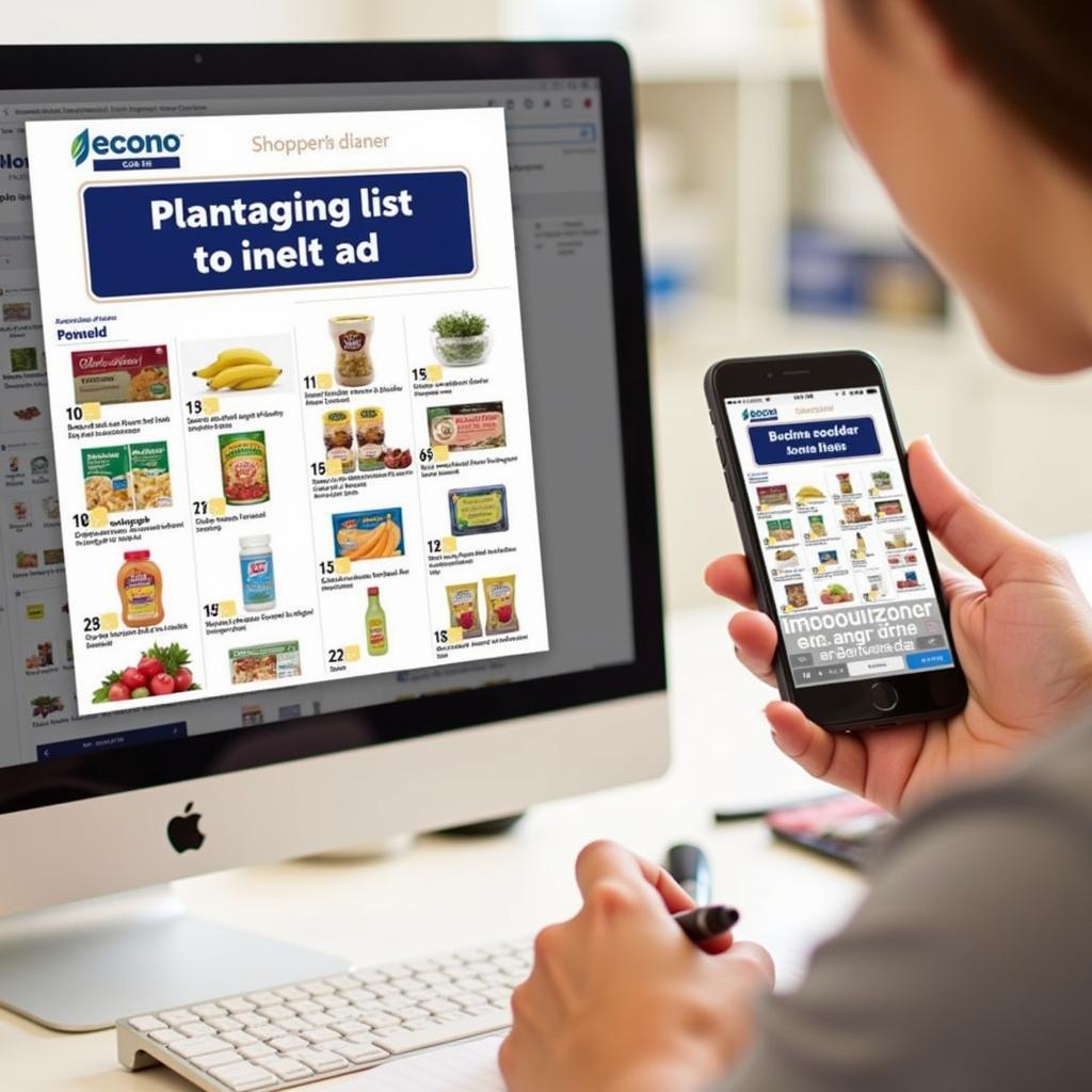 Creating a Shopping List from Econo Foods Ad