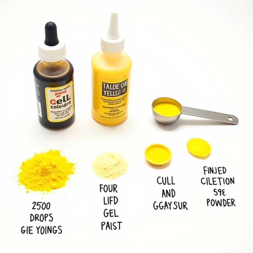 Types of Egg Yellow Food Colouring