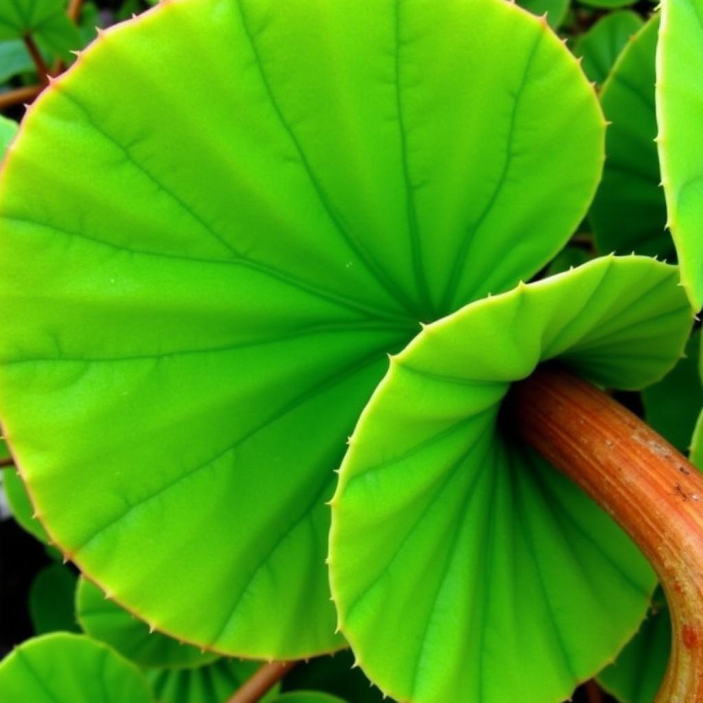 Close-up of Elephant Food Plant Leaves