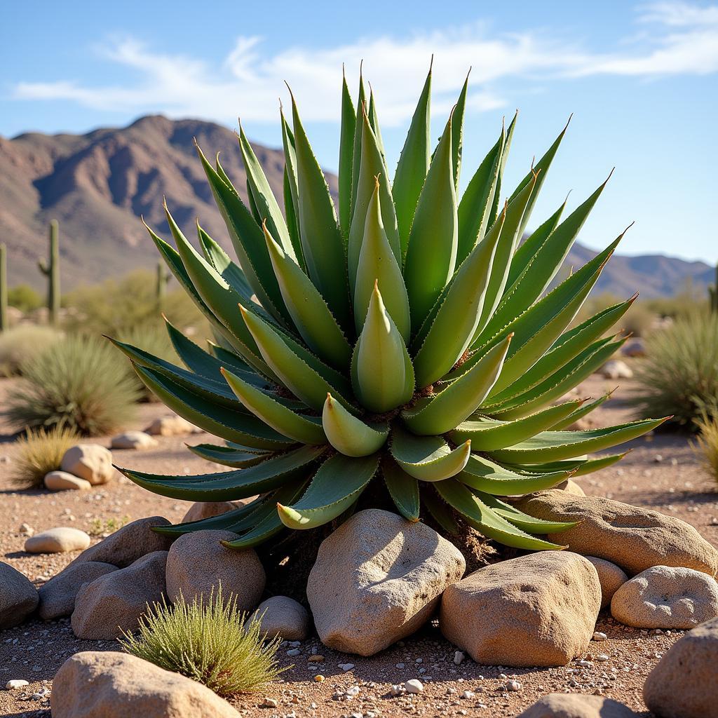 Elephant Food Plant Thriving in an Arizona Landscape