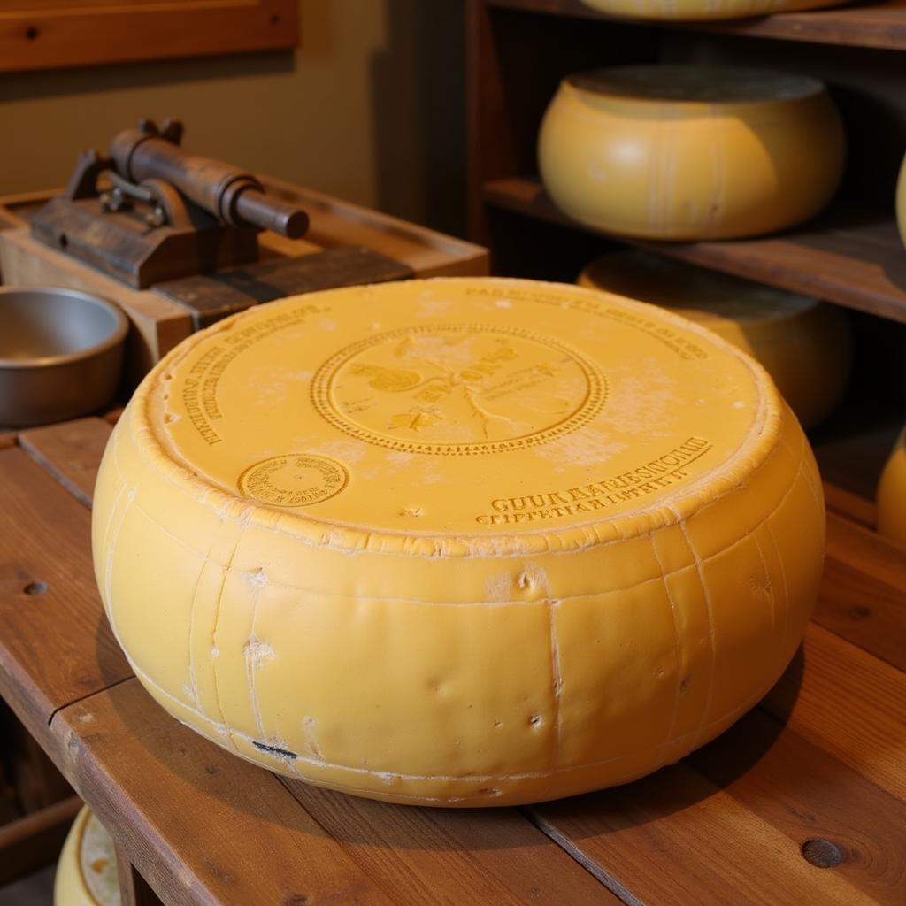 Parmigiano-Reggiano cheese wheel