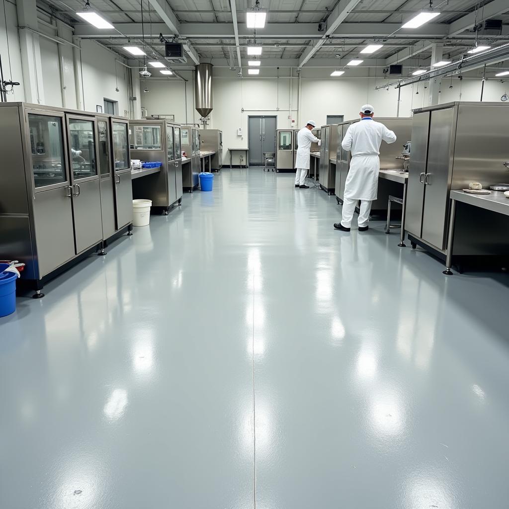 Epoxy Flooring in a Food Processing Plant