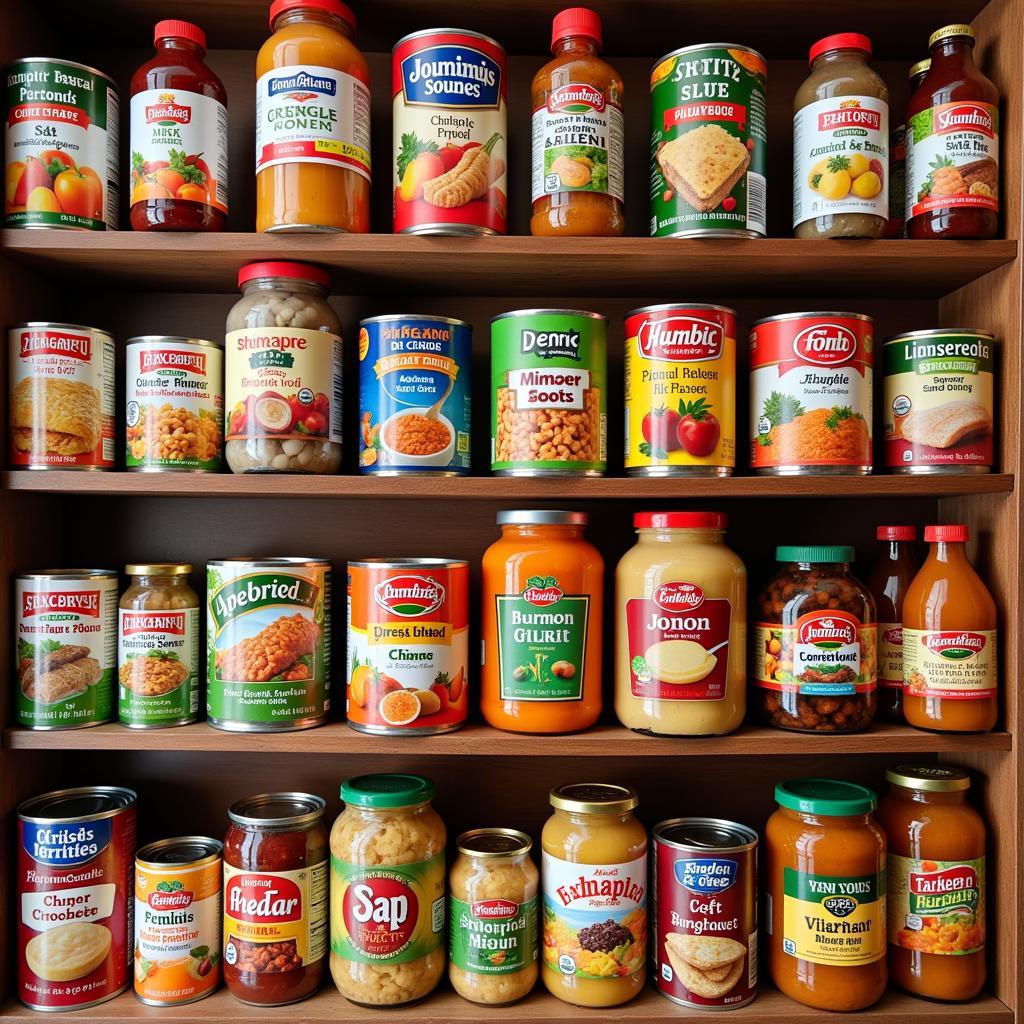 Essential canned foods for a 3-month emergency food supply