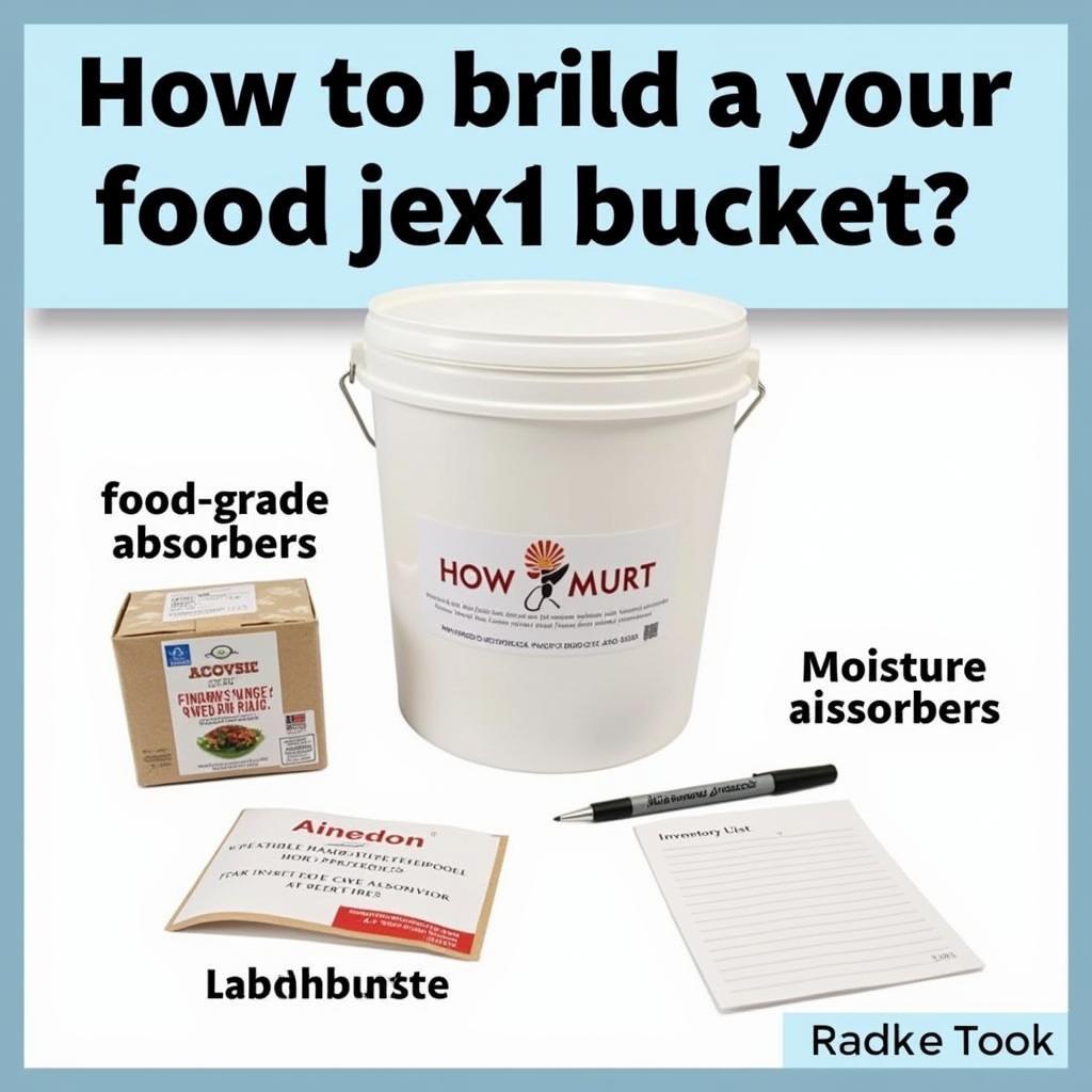 Essential Supplies for Building a Food Survival Bucket