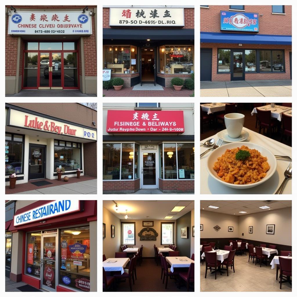 Variety of Chinese restaurants in Euclid, Ohio