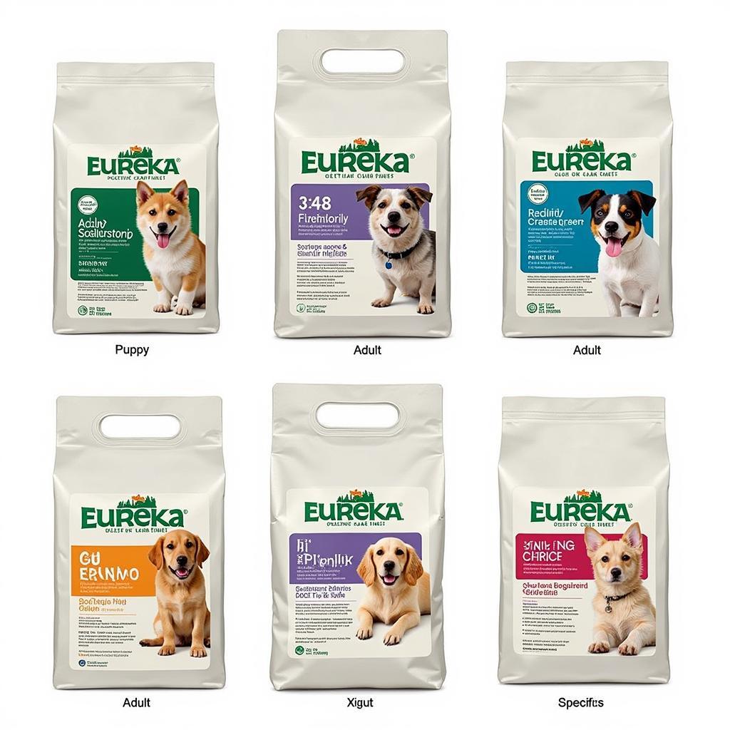 Variety of Eureka Dog Food Formulas