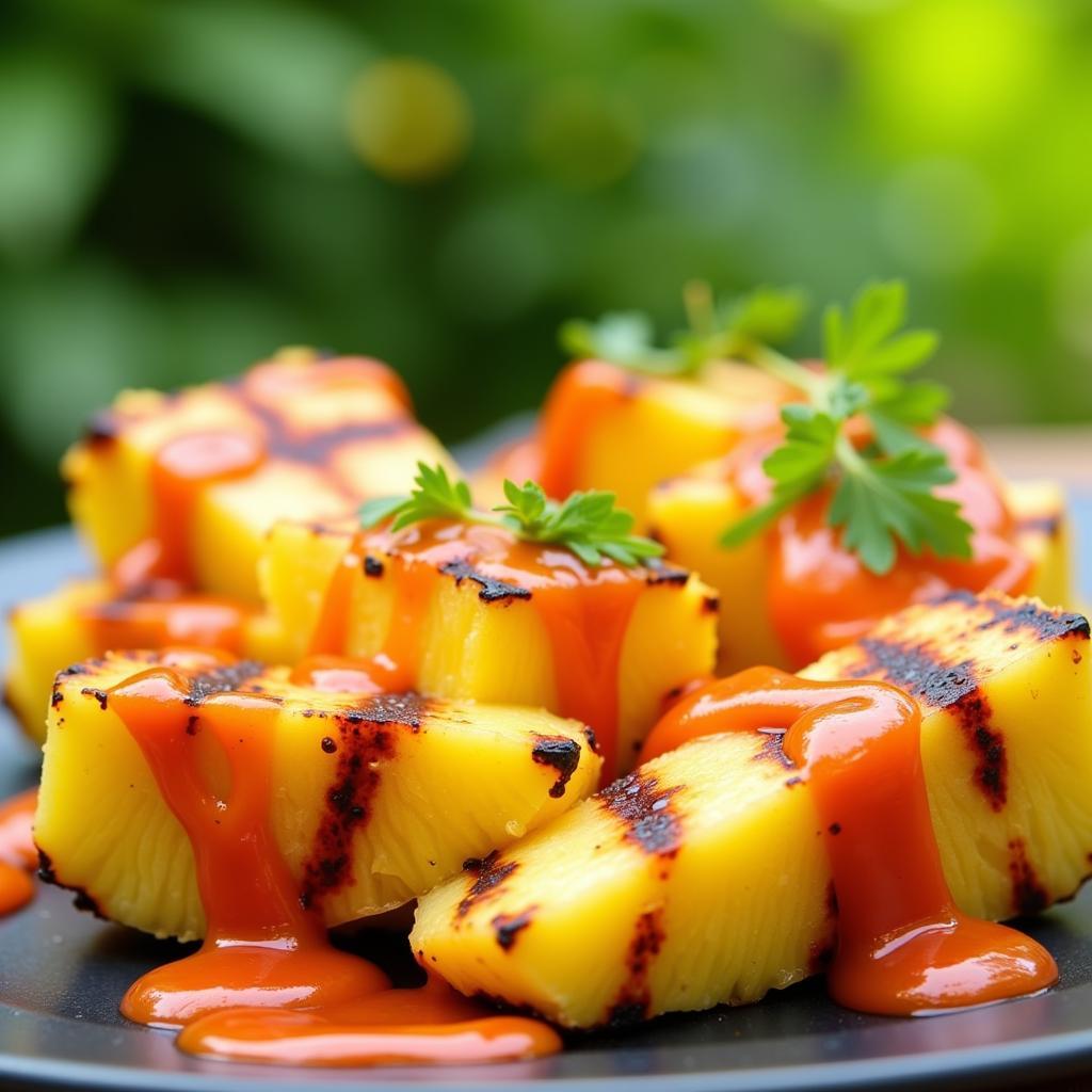 Everything Nice Foods Chamoy on Grilled Pineapple