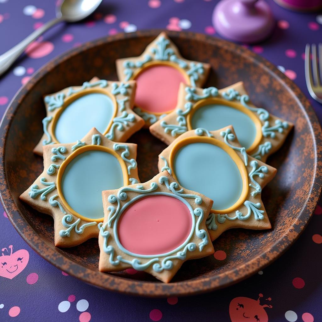 Evie's Enchanted Mirror Cookies for a Descendants Party