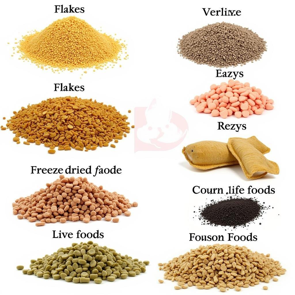 A Variety of Exotic Fish Foods