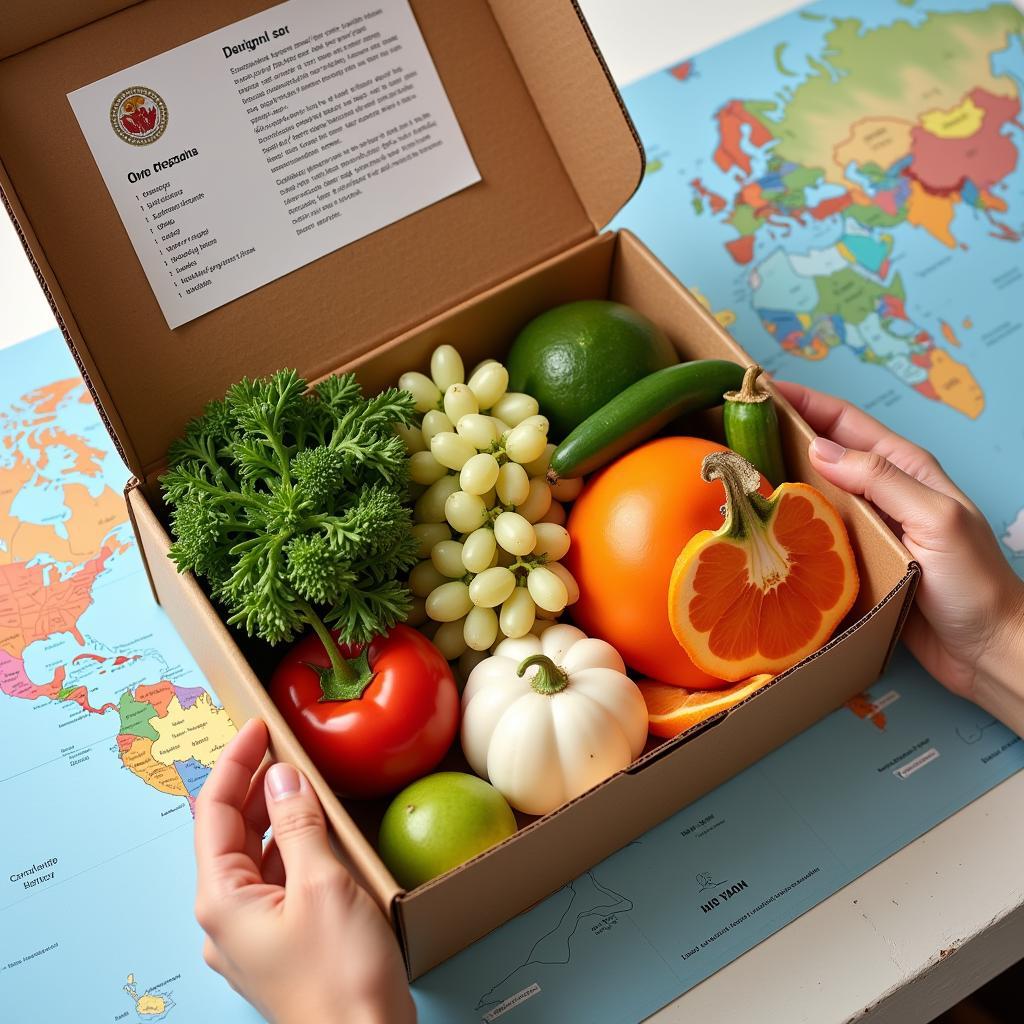 Exploring Global Cuisines with Food Boxes