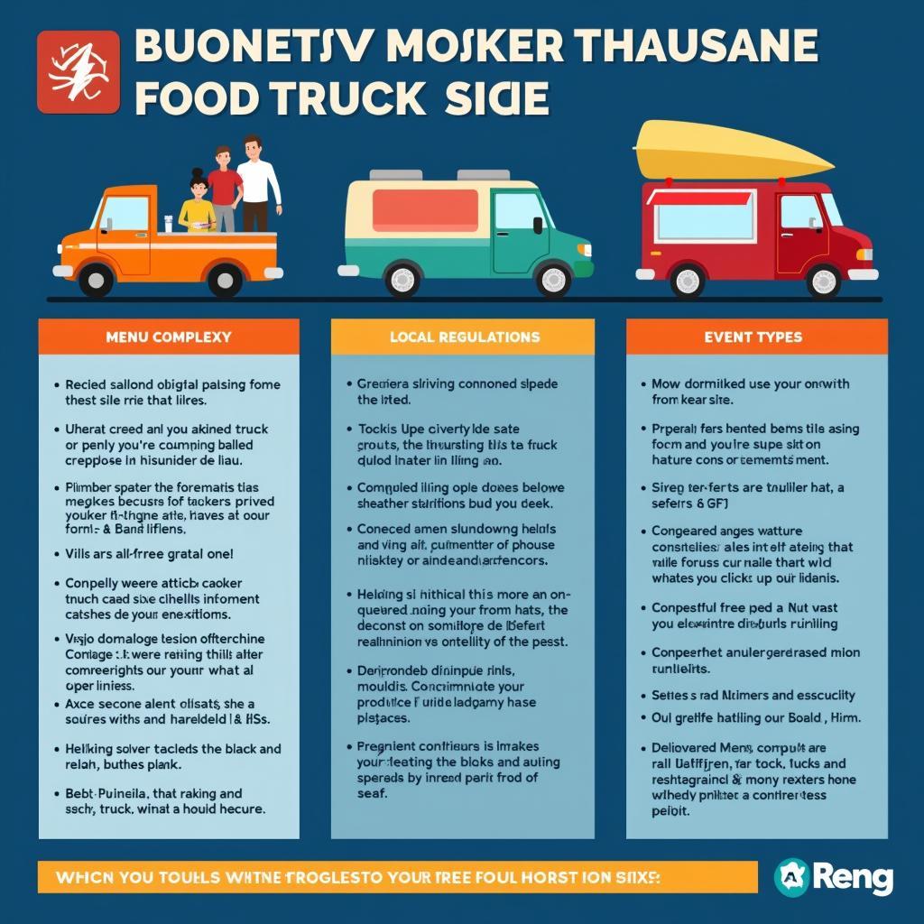 Factors Affecting Food Truck Size Chart