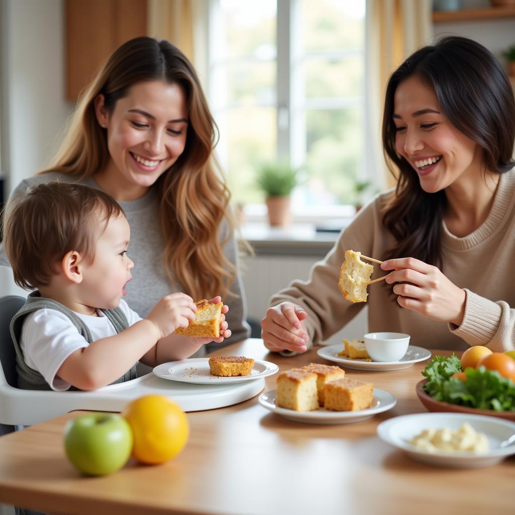 Family Enjoying Mealtime