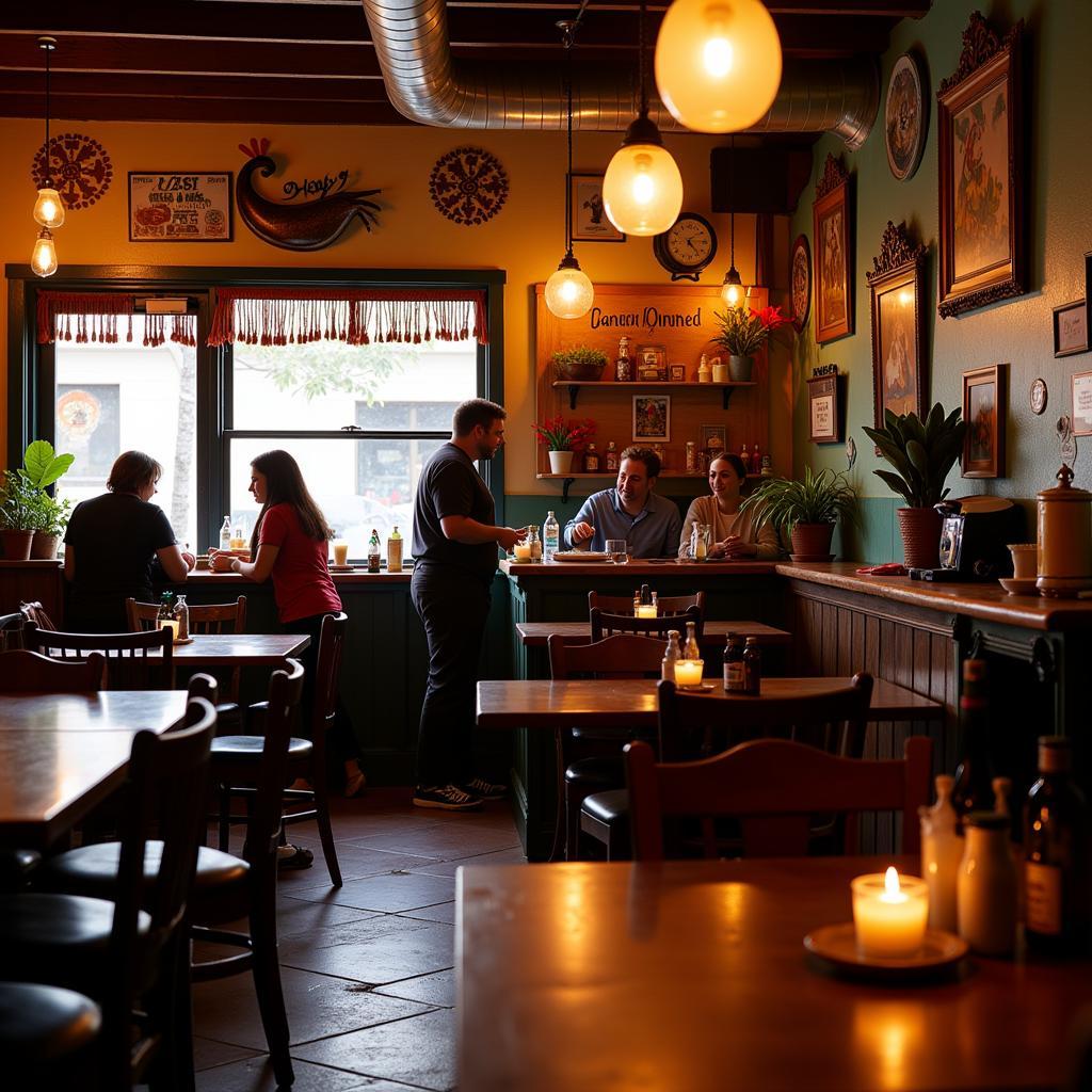 Family Owned Mexican Restaurant Interior