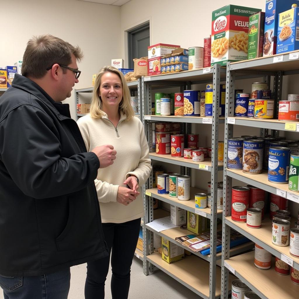 Inside the Faribault MN Food Shelf