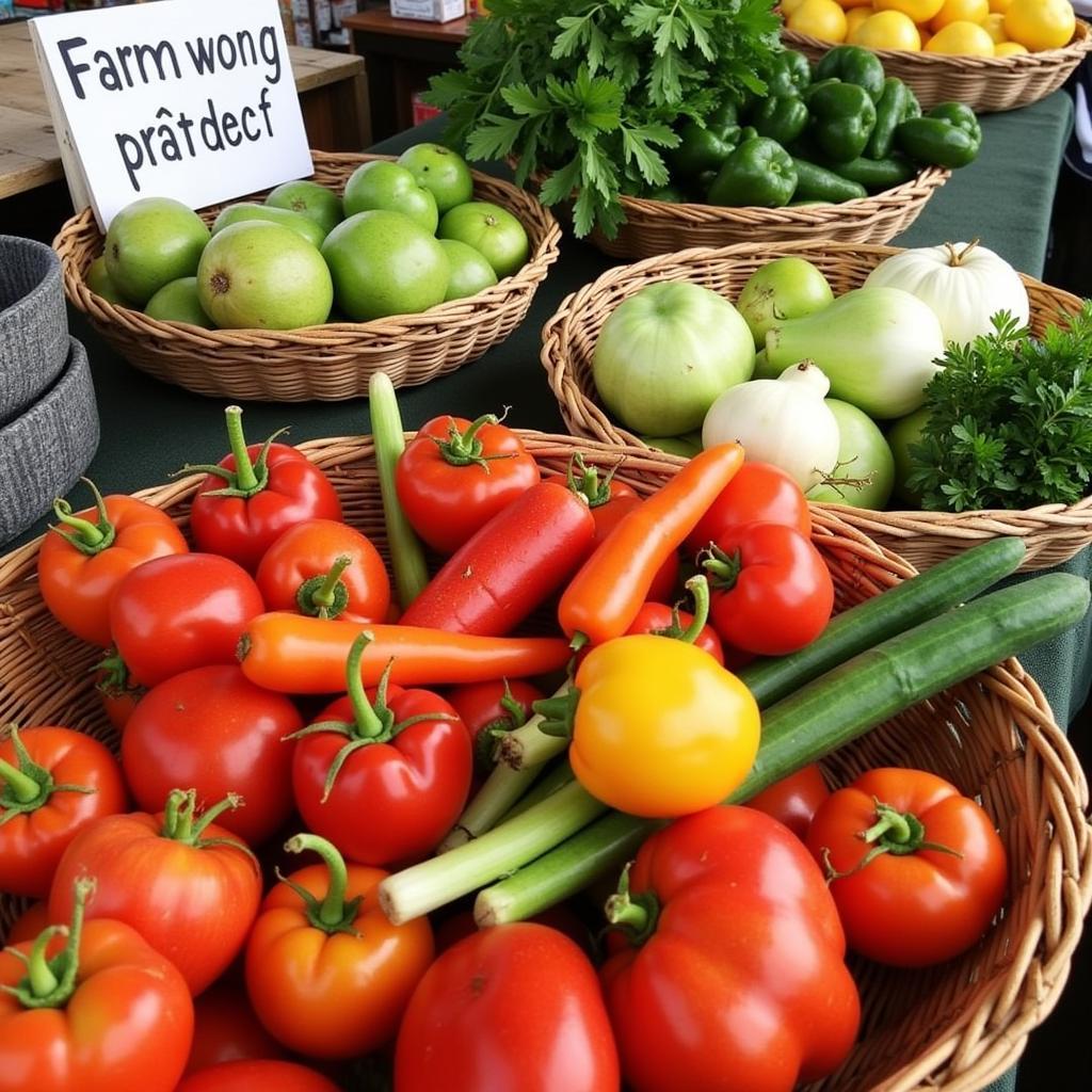 Fresh Produce at a Farmhouse Food Company