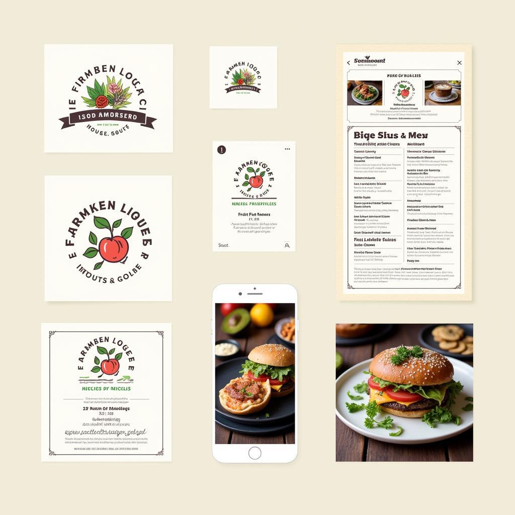 Farmhouse Food Truck Branding and Marketing Materials