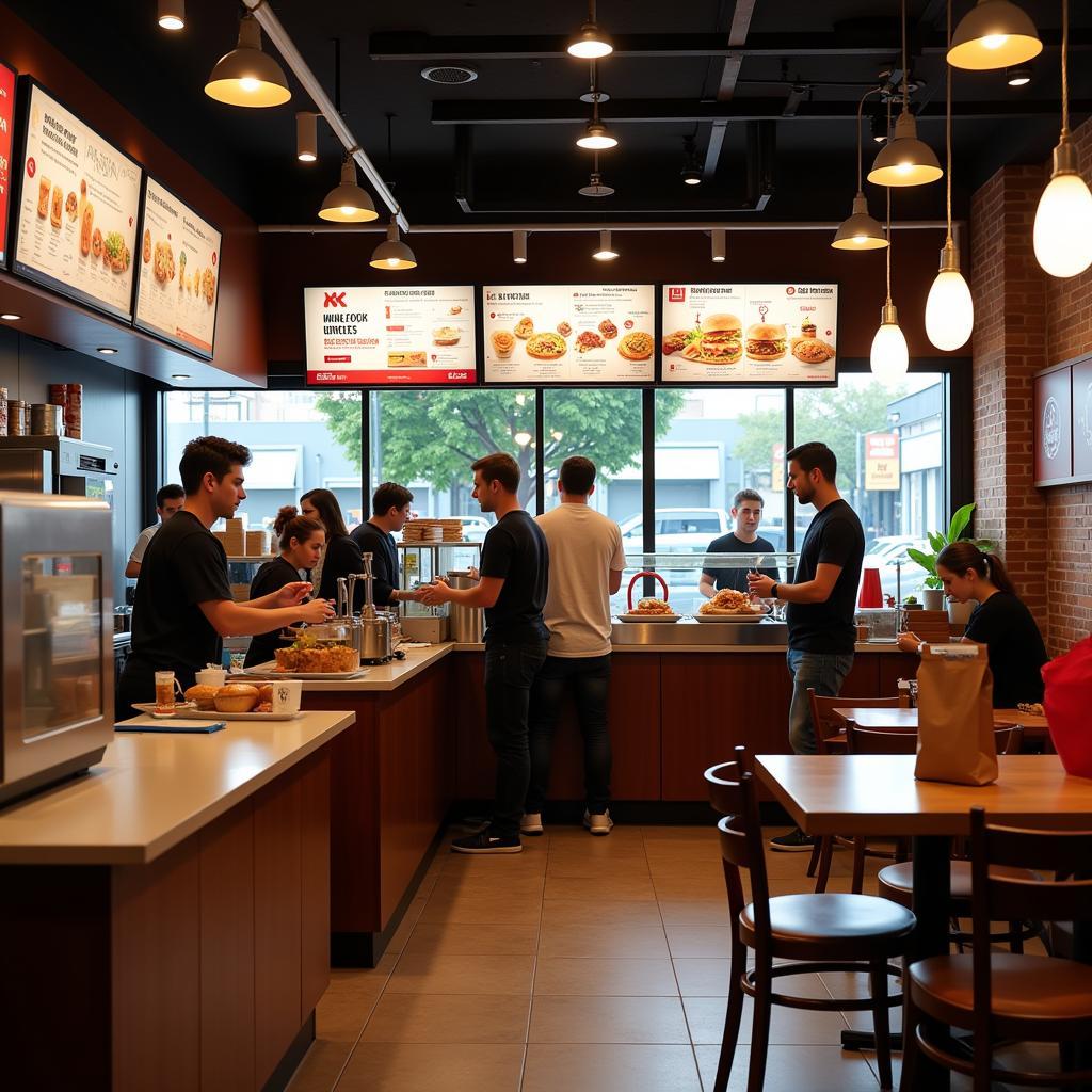 Efficient operations and marketing strategies for a successful fast food franchise