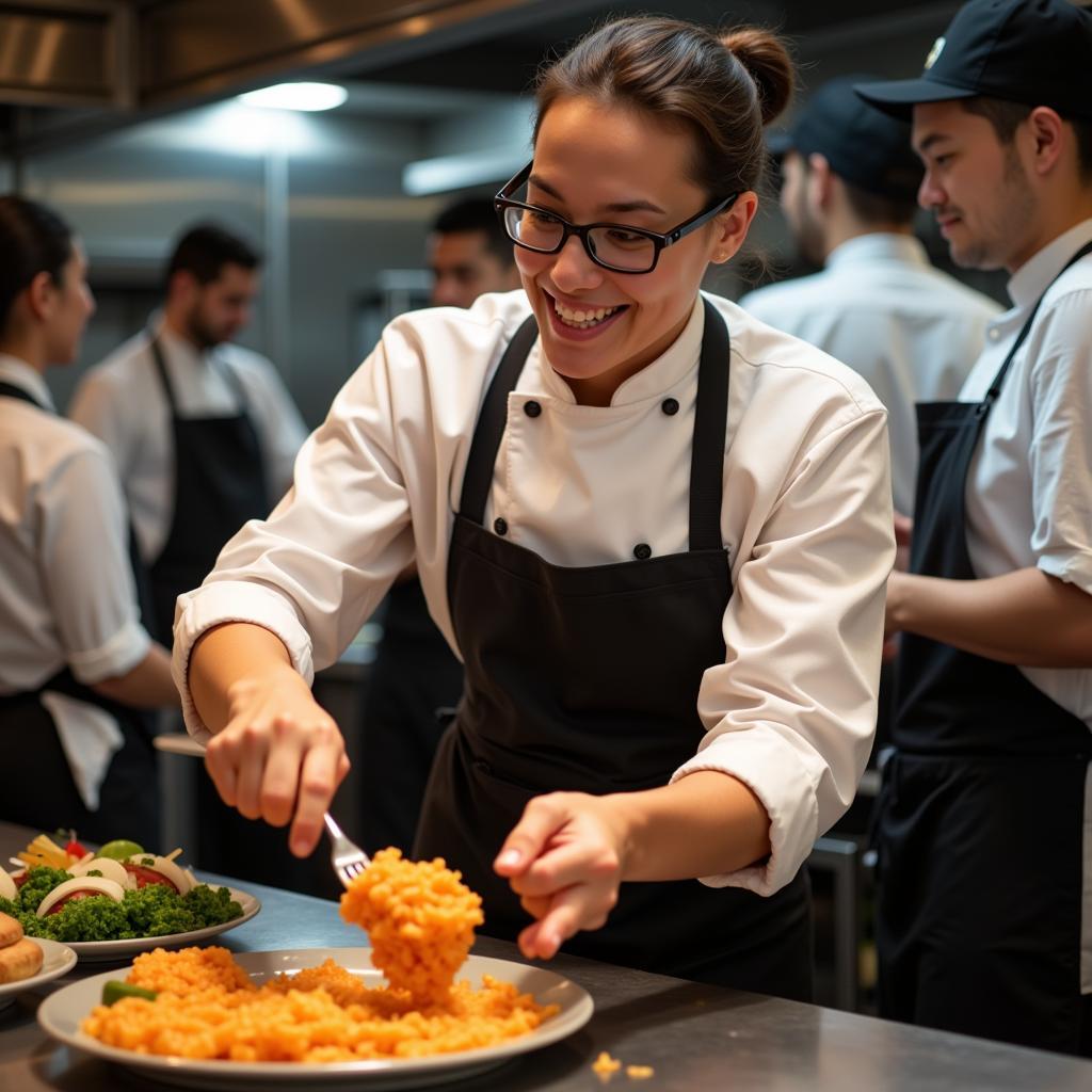 Fast Food Icon Leading Kitchen Brigade