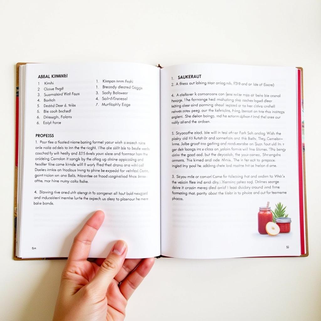 A Detailed Fermented Food Recipe in a Cookbook