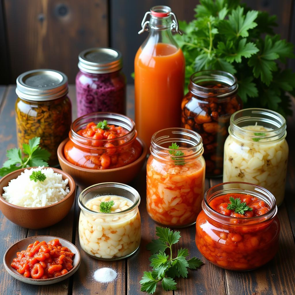 Variety of Fermented Foods