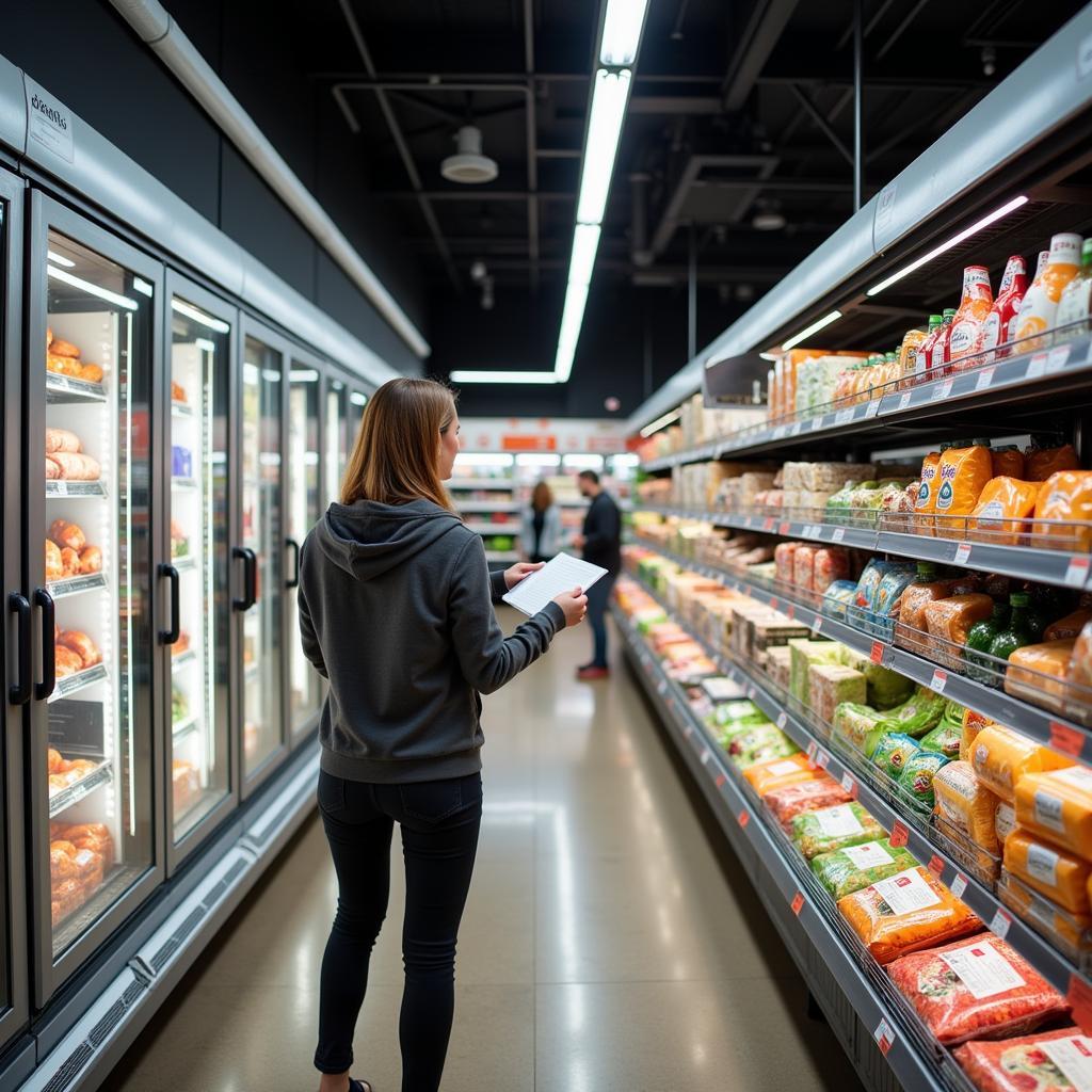 Searching for GFMS Frozen Food in a Supermarket