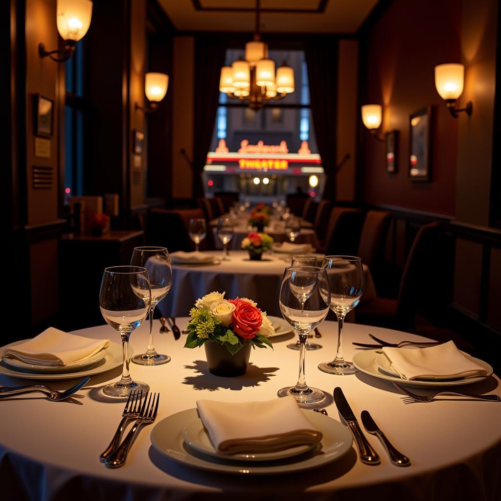 Elegant fine dining restaurants near Landmark Theater for a special occasion.