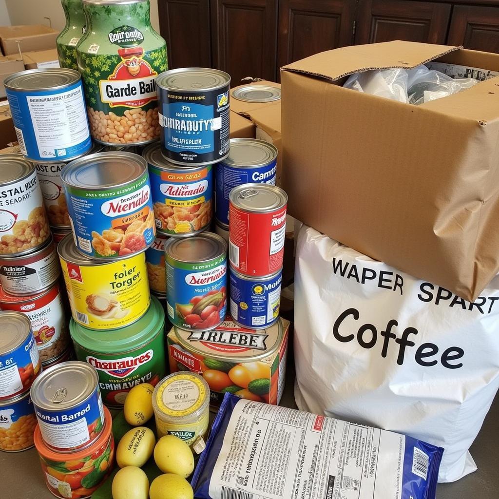 Food Donations at the First Christian Church Food Distribution Center