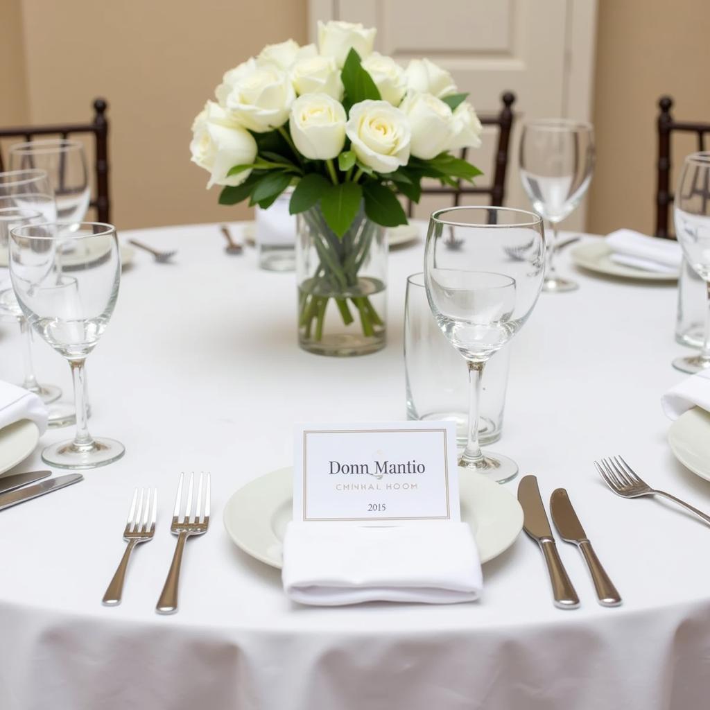 First Communion Party Table Setting