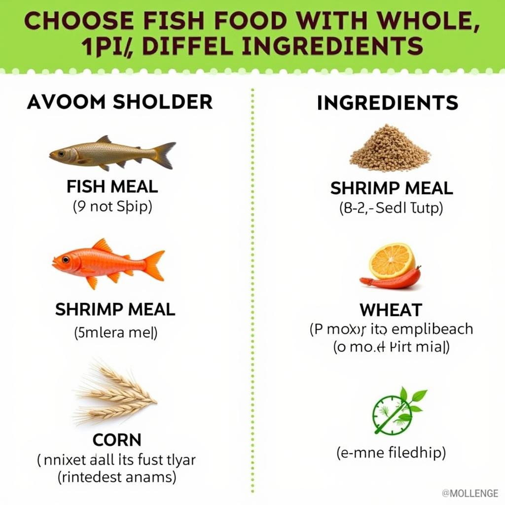 Comparing Fish Food Ingredients