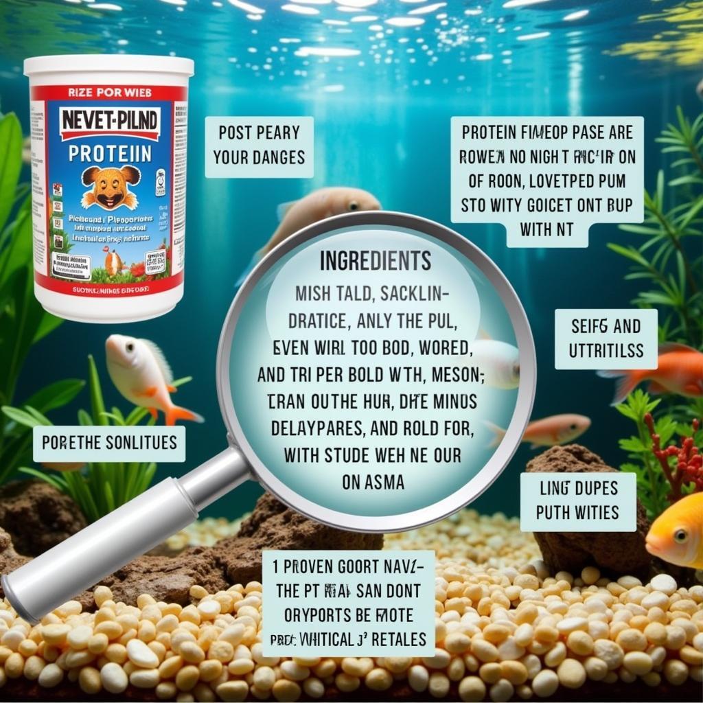 Analyzing Fish Food Labels for Optimal Nutrition