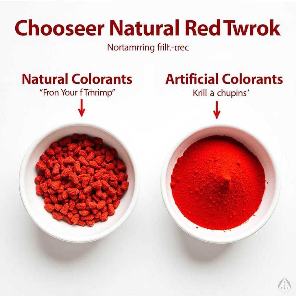 Fish Food Red: Natural vs. Artificial Colorants