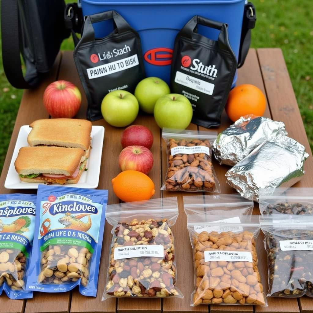 Fishing Trip Meal Prep: Sandwiches, Fruit, and Snacks