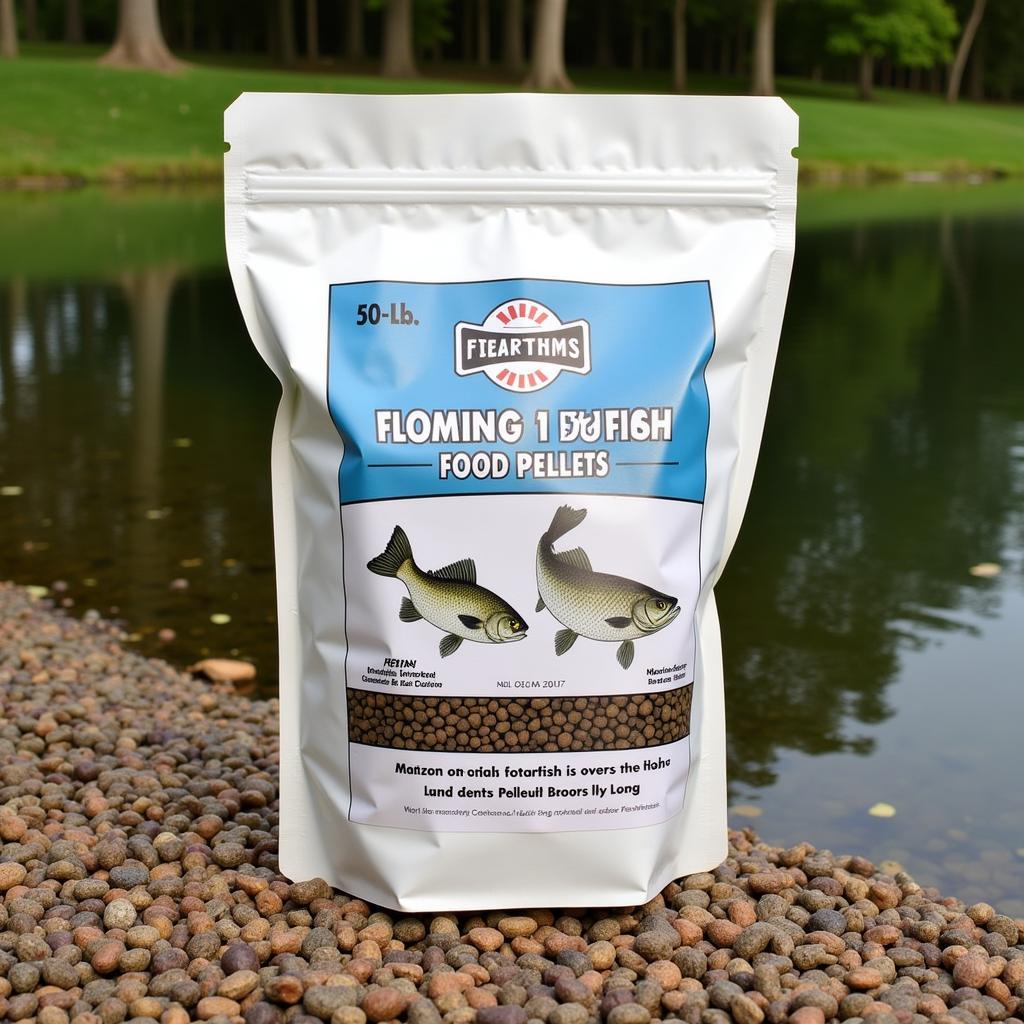 Floating Catfish Food Pellets in a 50 lbs Bag