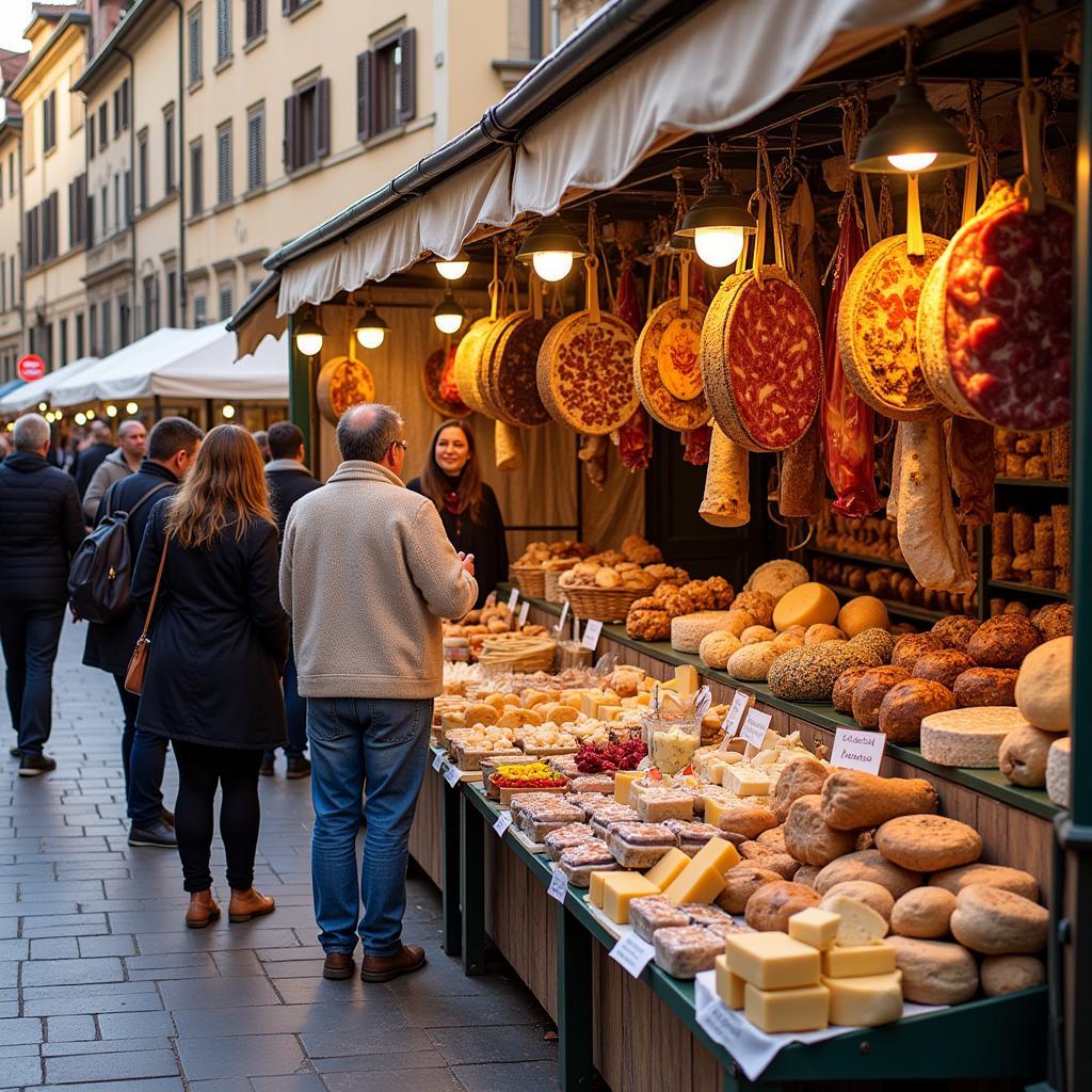 Florence Food and Wine Festival Gourmet Food Stalls