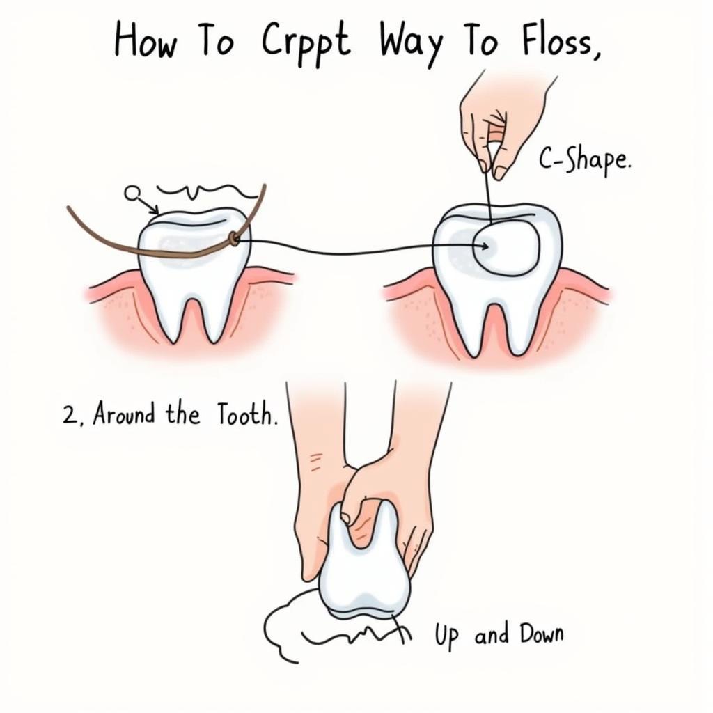 Proper Flossing Technique to Remove Trapped Food