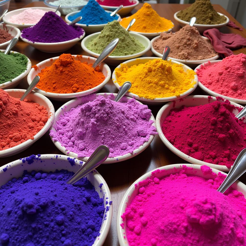 Flower powder food adds vibrant colors to dishes