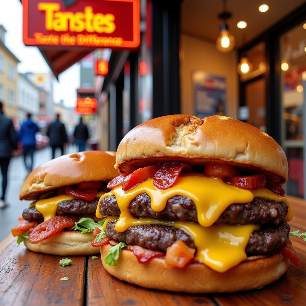 Delicious Burgers Food Banner