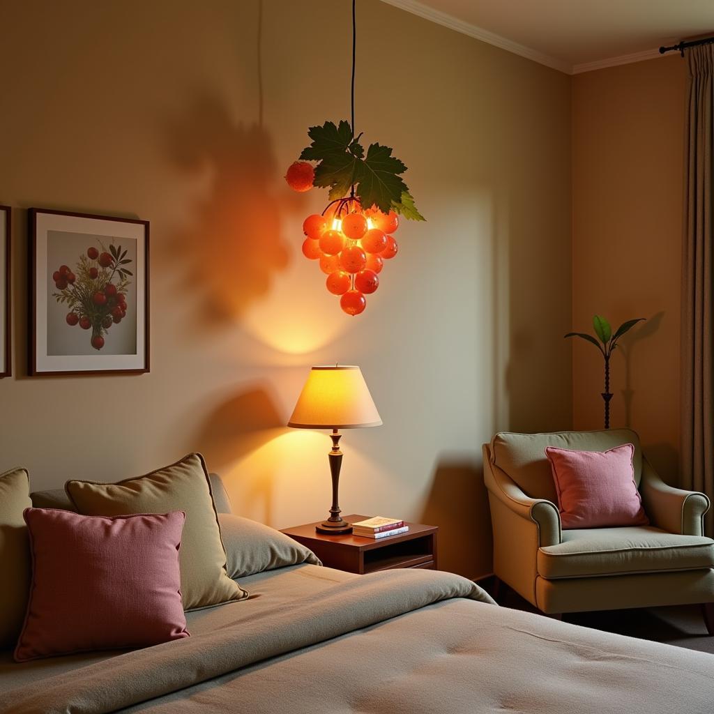 Creative lighting can enhance the ambiance of a food bedroom.